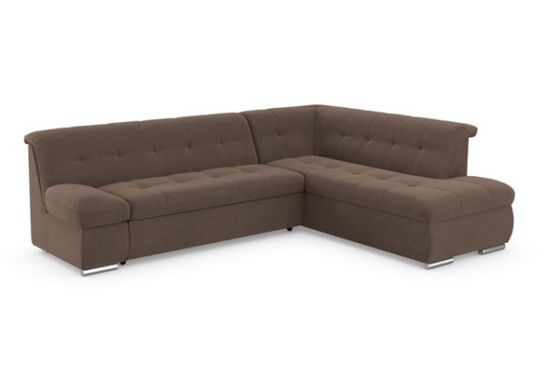 DOMO collection Ecksofa Mona, wahlweise mit Bett- und Armlehnfunktion