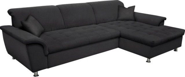 DOMO collection Ecksofa Franzi Steppung im Sitzbereich B7T/H: 278/162/80 cm, Schlafsofa, wahlweise m