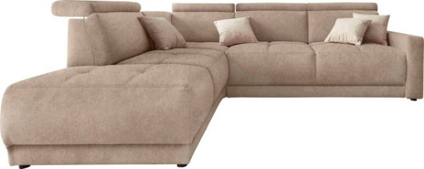 DOMO collection Ecksofa Ava, mit Ottomane, Federkern wahlweise mit Kopfteilverstellungen