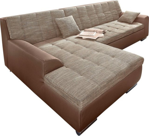 DOMO collection Ecksofa Treviso viele Bezüge, auch in Cord, Schlafsofa, B/T/H: 267/80/83 cm, wahlwei
