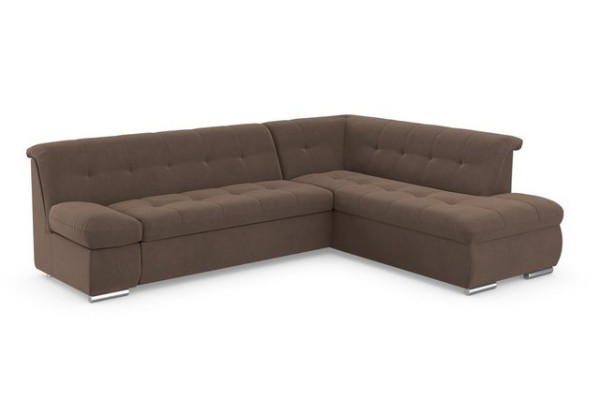 DOMO collection Ecksofa Mona, wahlweise mit Bett- und Armlehnfunktion