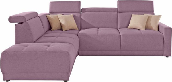 DOMO collection Ecksofa Ava, mit Ottomane, Federkern wahlweise mit Kopfteilverstellungen